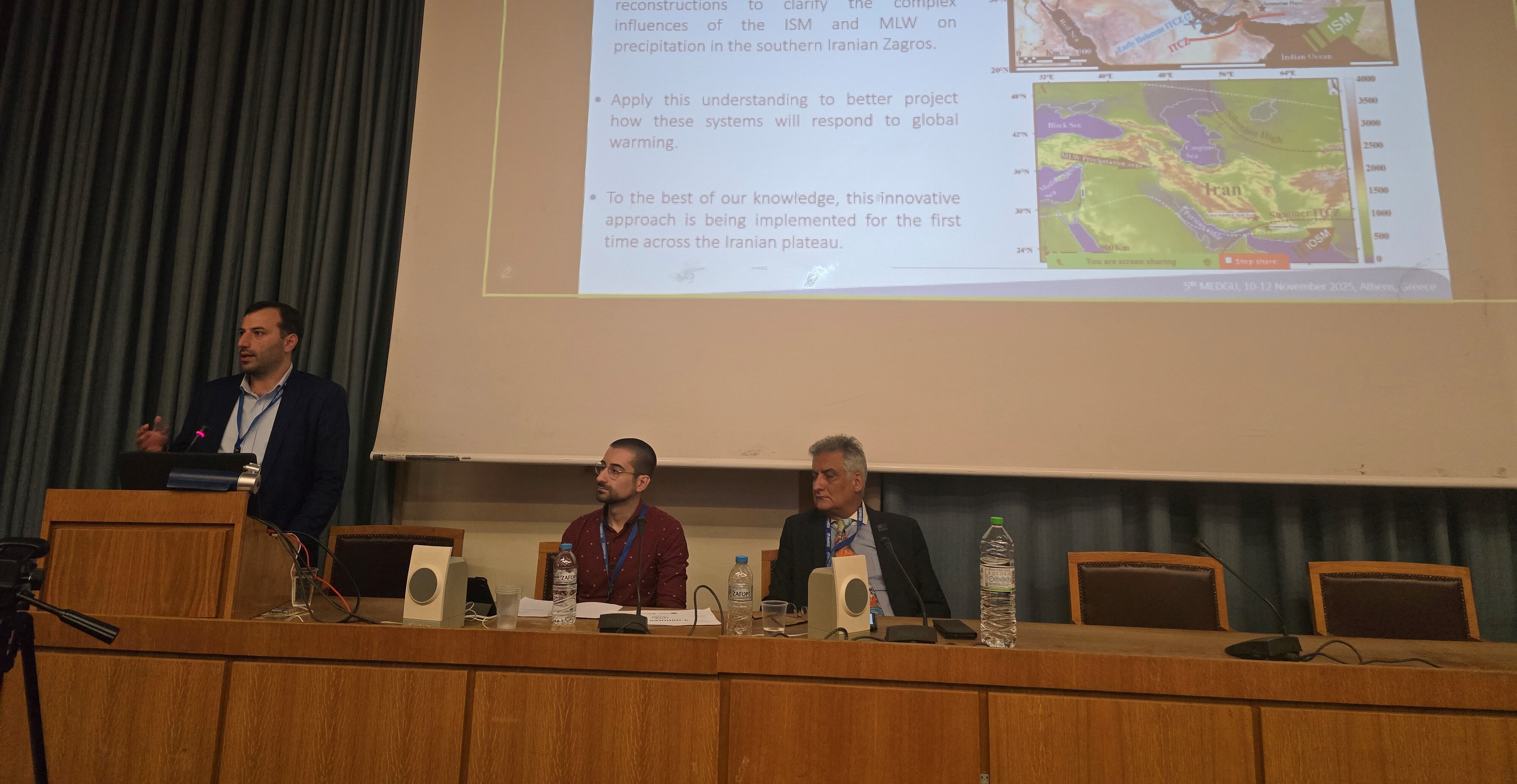 Presentation of research by Iranian geologists at the 5th Mediterranean Geosciences Conference