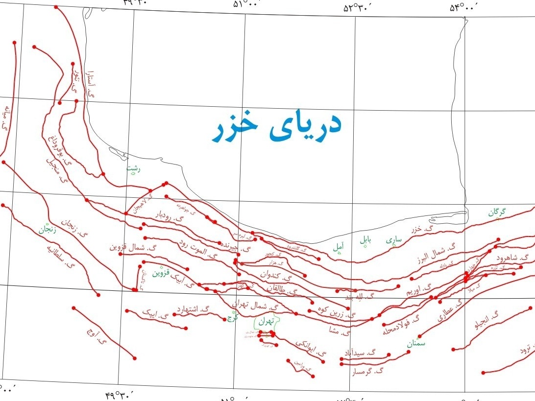 Fundamental Seismogenic Faults of the Alborz