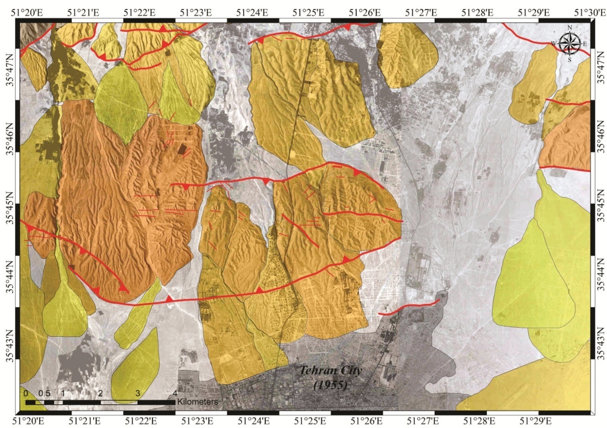 Active faulting and Quaternary deposits in Tehran plain