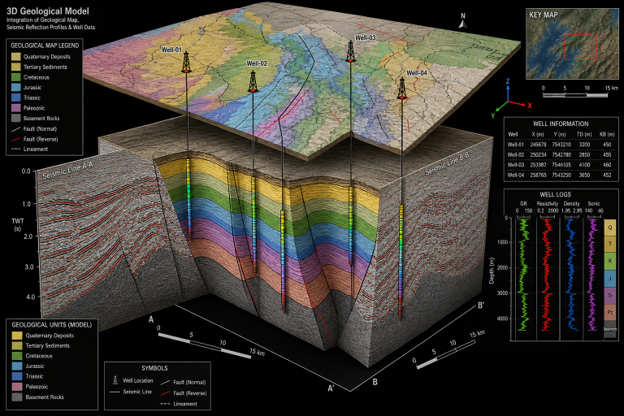 Application of Advanced Technologies in the Production of 1:25,000-Scale Exploration Maps for the Onshore Sector of the Southern Caspian Basin