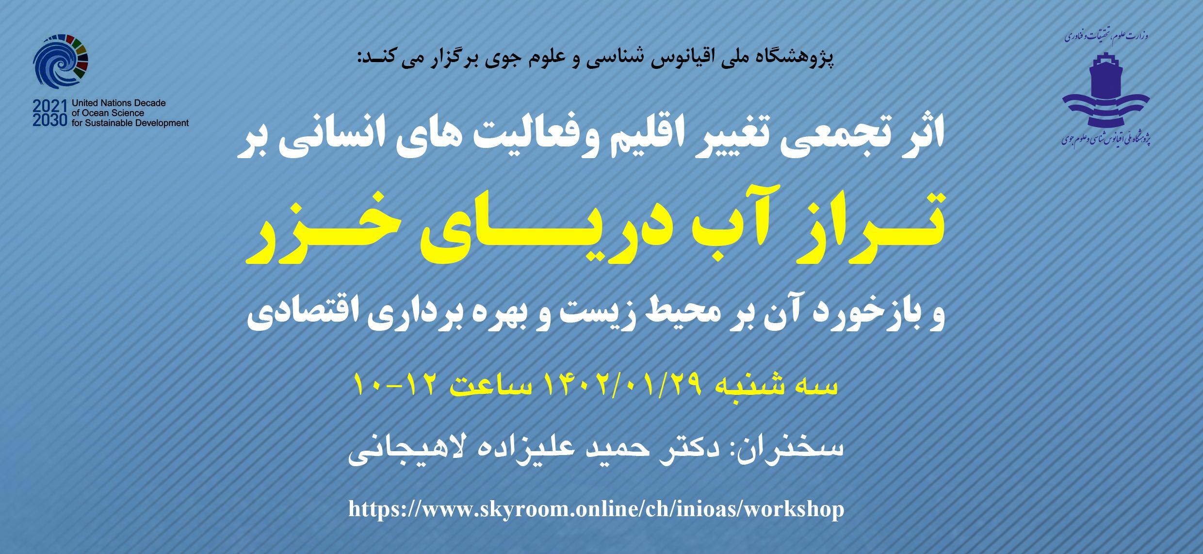 اثر تجمعی تغییر اقلیم و فعالیتهای انسانی بر تراز آب دریای خزر و بازخورد آن بر محیط زیست و بهره برداری اقتصادی