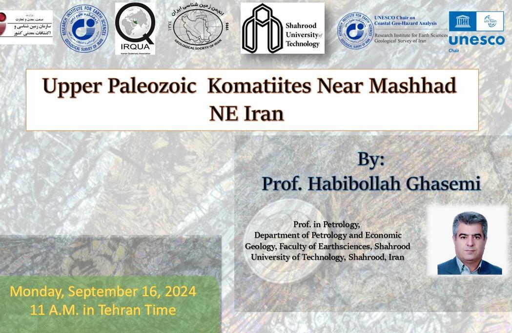 Upper Paleozoic  Komatiites Near Mashhad NE Iran