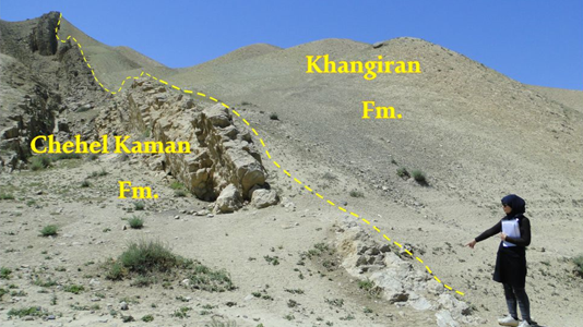 چینه شناسی و فسیل شناسی سازند چهل کمان در ناحیه کلات (کپه داغ)